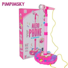 Karaoke-Mikrofon – PIMPIMSKY – Singspielzeug – Rosa/Blau – Robust – Pädagogisch wertvoll