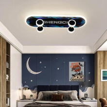 Plafonnier LED pour skateboard enfant, modèle B, à intensité variable avec télécommande, plafonnier