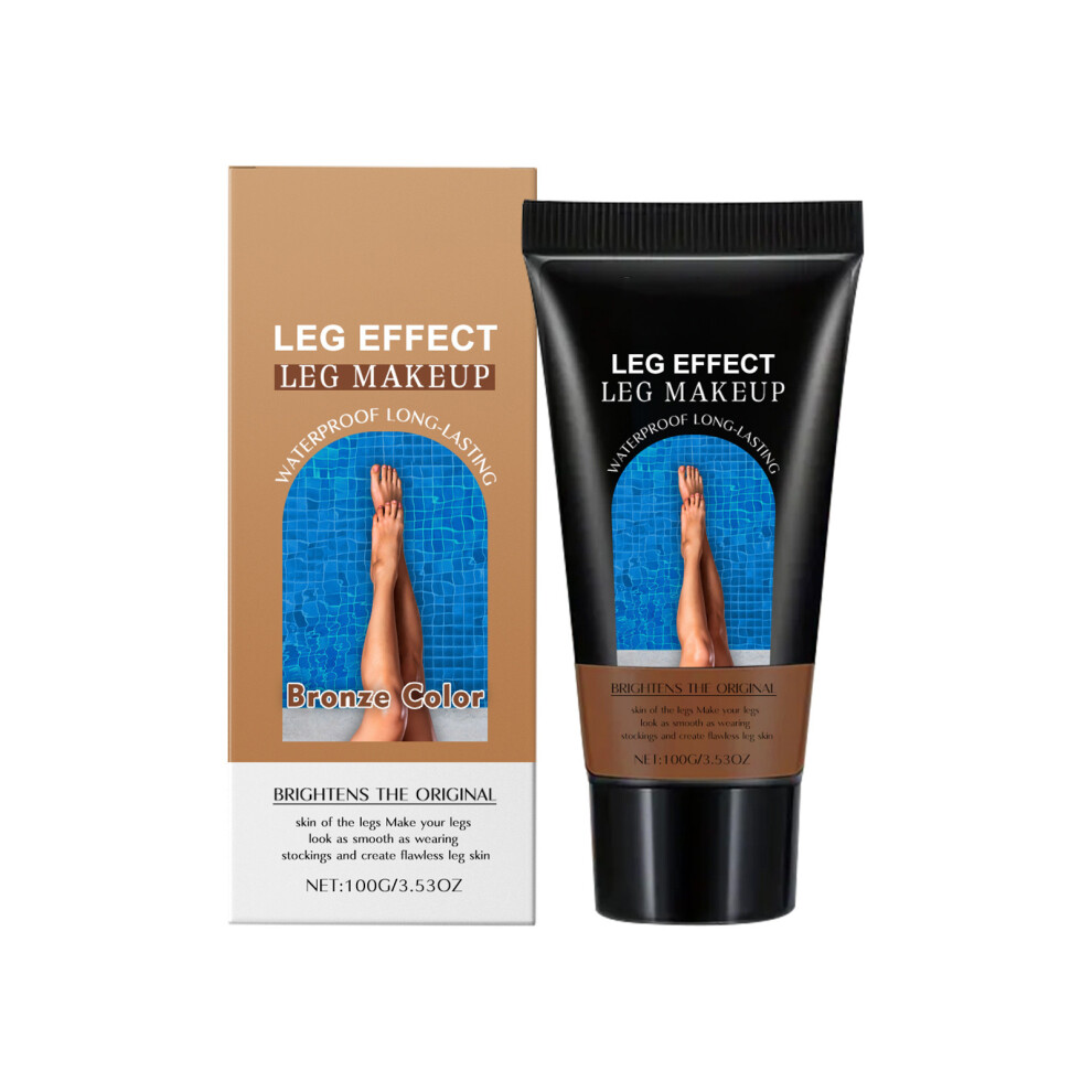 Cream (A) Legs Tanning Foundations Conceals Blemishes Waterproof Long-Lasting Brightens Tone Foundations 100G