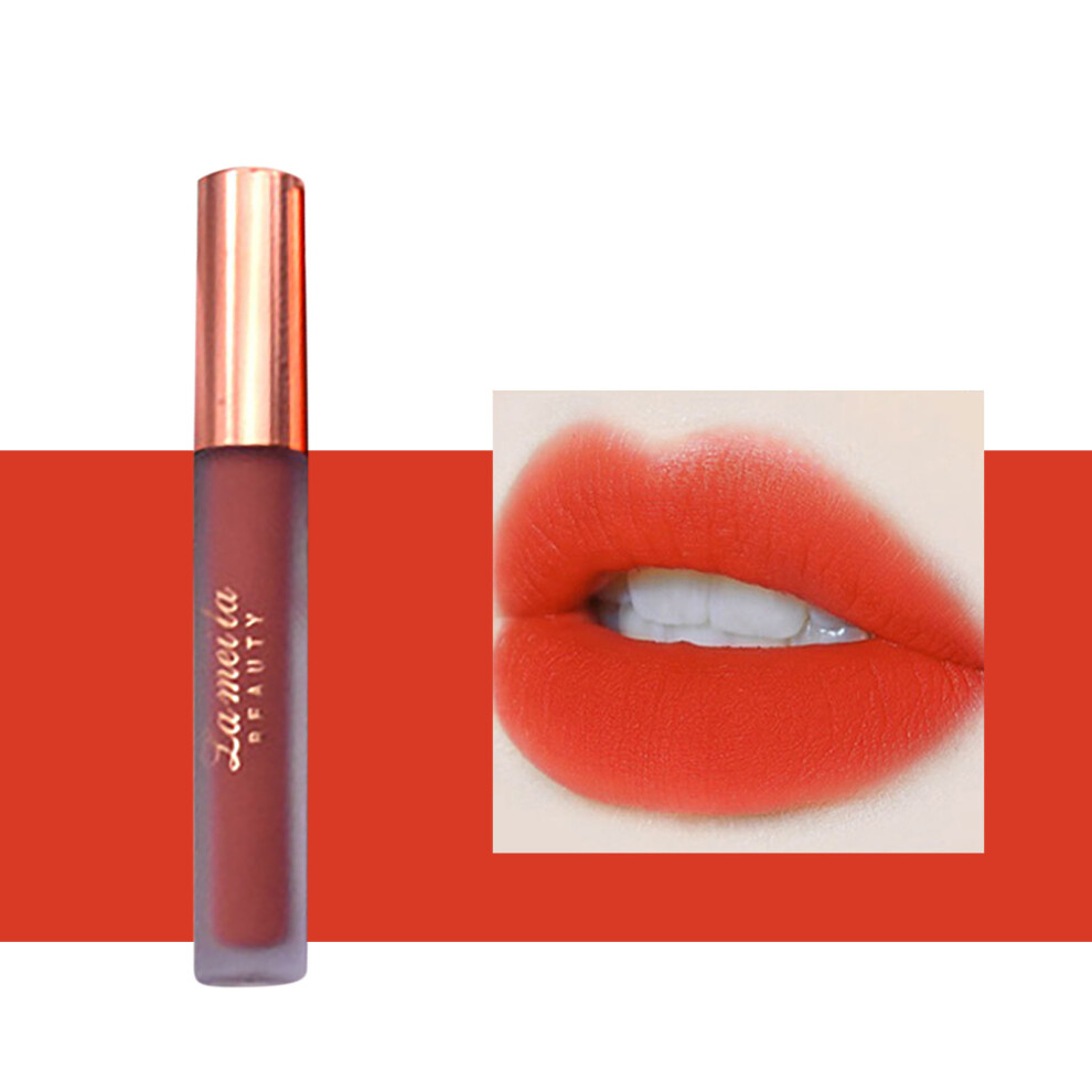 (A) Matte Lip Glaze Women Are Not Easy To Fade Matte Velvet Lipstick Makeup 5ml