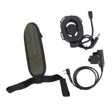 Radio-Headset schwarz 8Ω, Noise-Cancelling-Mikrofon, UV5R