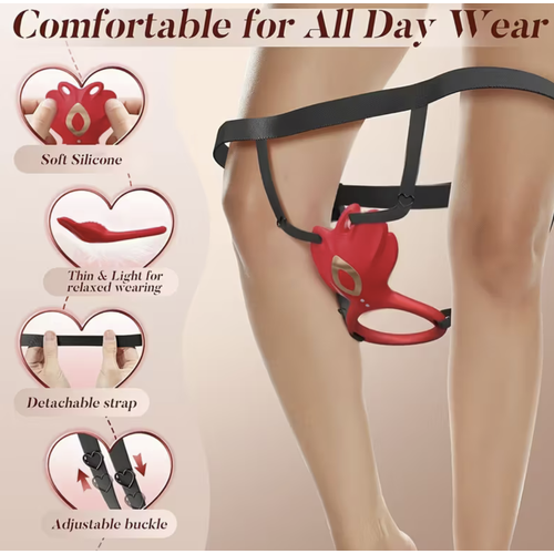 2-in-1 Wearable Couples Vibrator & Penis Ring 2