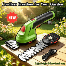 2-in-1 Garden Tool Cordless Hedge Trimmer & Grass Shear 60Mins Runtime