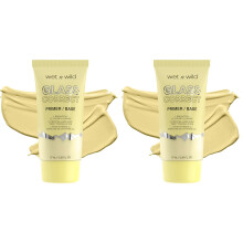 wet n wild Prime Focus Glass Skin Correct Primer, Bright Crystal Finish, Yellow (Pack of 2) - Banana