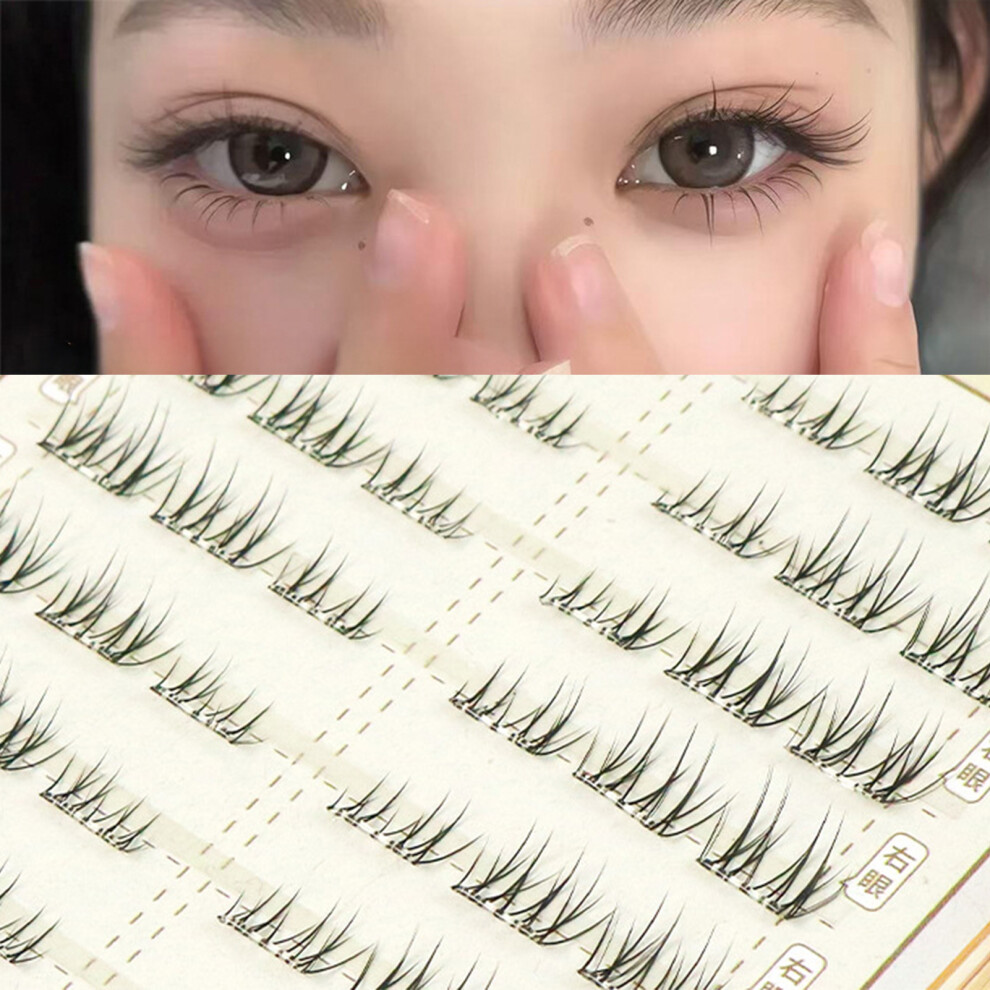 Creation-3C (Glue Free Light Mint) Soft Natural False Eyelashes For Beginners & Pros