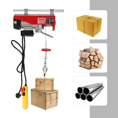 electric winch 220lbs engine hoist with remote control