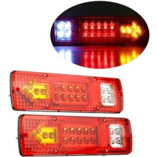 12V LED-Rückleuchten für LKW, Anhänger, Transporter, Wohnwagen, Wohnmobil *19 LEDs