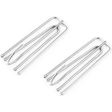 Set mit 30 Edelstahl-Gardinenhaken für Plissees, robuste Metallhaken