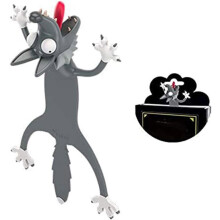 Lustiges Lesezeichen für Kinder, 3D-Tiere, originelles Geschenk für Schüler und Bücherliebhaber.