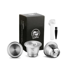 Frühstück – Kaffee, IFilas-Nachfüllkapseln für Nespresso in wiederverwendbarem Edelstahl, wiederverwendbare Kaffeekapseln #L