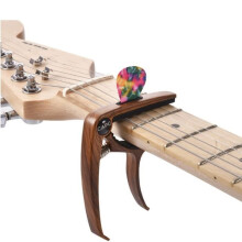 ZJCHAO Gitarren-Capo + 5 Plektren + Plektrumhalter für 6/12-saitige E-Gitarre, Bass, Ukulele, Banjo, Mandoline