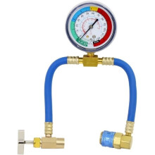 R134A Kfz-Klimaanlagen-Befüllschlauch, Kältemittel-Befüllschlauchadapter mit Manometer