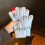 Multipurpose Knit Gloves Snowman Design Touchscreens-pink 6