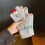 Multipurpose Knit Gloves Snowman Design Touchscreens-pink 7