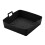 Quadratische Airfryer-Backmatte mit Antihaft-Silikon Black 1