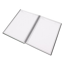 Wiederverwendbares Smart-Notizbuch 30 Blätter 180x255mm Schwarz