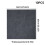 Living And Home (Dark Grey, 60x60cm) 10pcs Polyester Self Adhesive Carpet Tiles 5