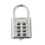8-Digit Portable Mechanical Plated Combination Lock Silver 35mm/6.1 x 3,5 x 1.1 cm 1