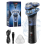 Multifunksjonell elektrisk barbermaskin med tre blader Blue 1