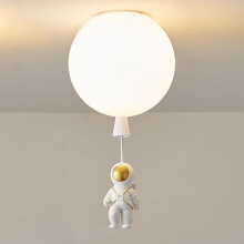 Plafonnier LED pour enfants, motif ballon astronaute, semi-encastré, style dessin animé, 20 cm, modèle A