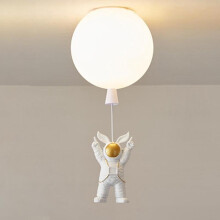 Plafonnier LED pour enfants, ballon astronaute, semi-encastré, design dessin animé, 20 cm, modèle C