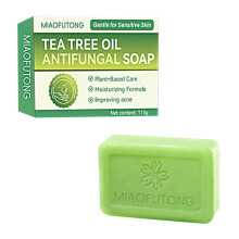 (5Pcs) NEW Relief Soap Bar Anti-fungal and Soothing Tea Tree Oil Soap Natural Soaps
