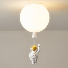 Plafonnier LED pour enfants, motif ballon astronaute, semi-encastré, style dessin animé, 30 cm, modèle C
