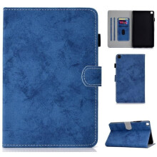 Samsung Galaxy Tab A 8.0 (2019) SM-T290/T295 PU-Lederhülle mit Stoßschutz, Standfunktion und Tasche, Blau