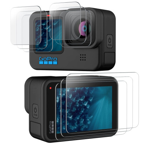 Objektivschutz für Gopro 10, 9er-Pack Transparent