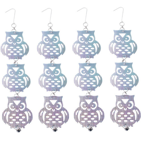 Reflektierende Vogelscheuche in Form von Eulen   4 Pack