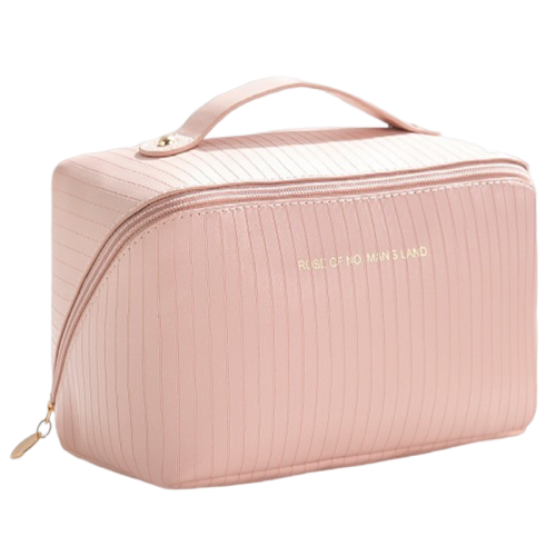 Geräumige Kultur-/Kosmetiktasche Pink