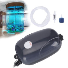 DILWE Aquarium-Luftpumpe, einstellbare Luftpumpe für Aquarien RS-290, für Süß- und Meerwasseraquarien, EU-Stecker 220V-TIM