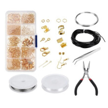 DIY-Schmuckherstellungsset, Schmuckwerkzeuge, Schmuckmaterialien, Perlen, Goldreparatur