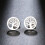 Silberne Lebensbaum-Ohrstecker • Edelstahl • Geschenk für Sie 1