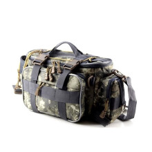 Angeltaschen, große Outdoor-Aufbewahrungstasche, Umhängetasche für Angelzubehör, zweilagig, vielseitiges Angelzubehör