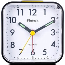 Wecker mit Nachtlicht und Schlummerfunktion / Ansteigender Weckton / Einfach einzustellende Uhr, batteriebetrieben, klein