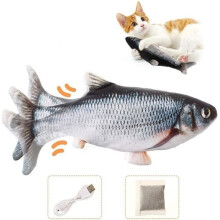 Katzenspielzeug Fisch Elektrischer Rührstab USB-Ladefunktion Karpfenpuppe Plüschtier Realistischer Fisch