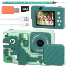 Digitale Kinderkamera (2,4 Zoll), wiederaufladbarer Mini-Camcorder für Kinder, Spielzeuggeschenk für Mädchen und Jungen im Alter von 6-10 Jahren