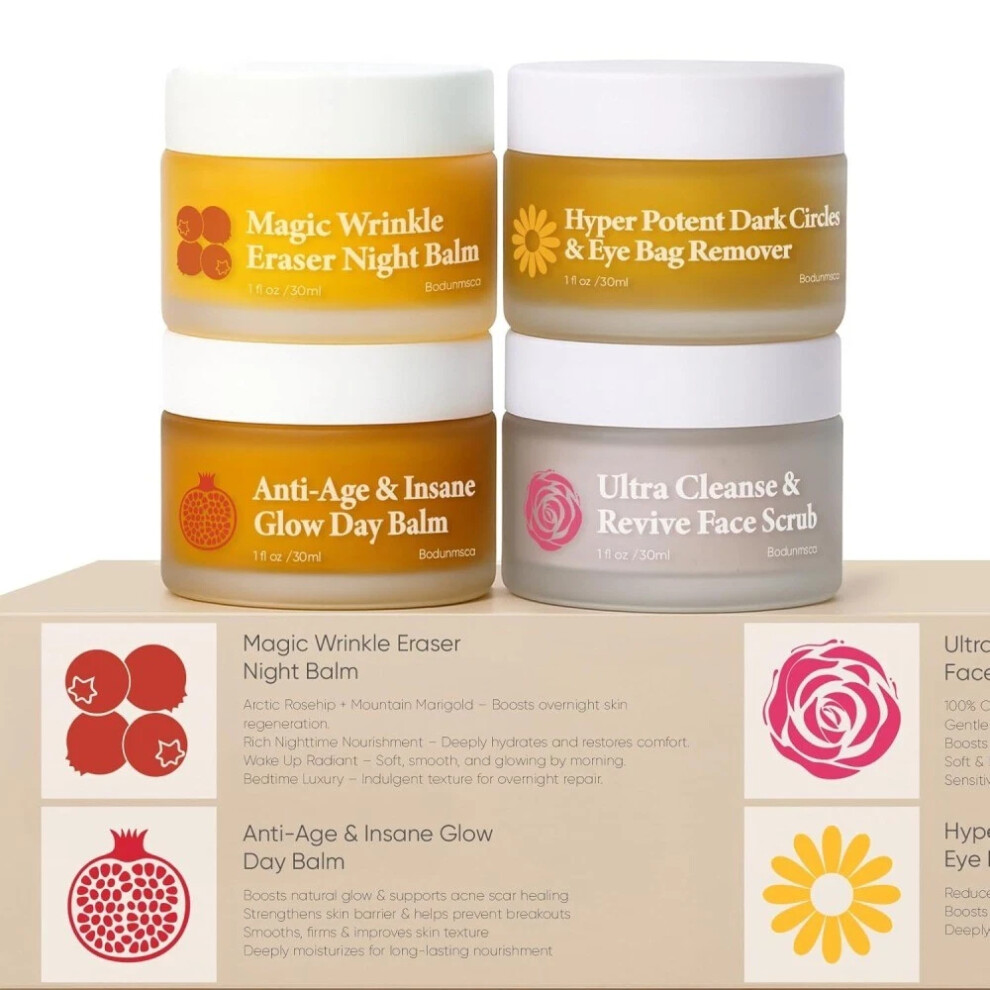 Botu-Tech (4Pcs=1Box) Froya Organics Mature Skin Face Balm Complete System For Mature WomenâS Skin