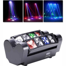 8x10W Spider Disco Lichteffekt - FOLAYA - Sound- und DMX512-Steuerung - Hohe Stroboskopleistung