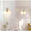 Cartoon-style sleeping bear LED pendant light, children's bedroom ceiling light, decorative light 4