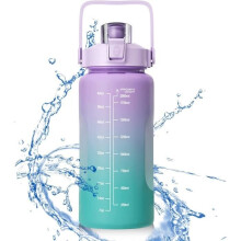 Sport-Trinkflasche – No-Name – 2 Liter – Auslaufsicher – Leicht – Wiederverwendbar