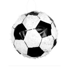 Piñata-Fußball, Jungen, weiß/schwarz, 30 x 30 cm