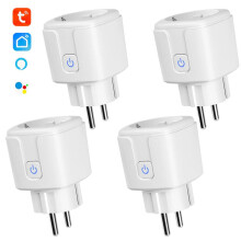 WiFi smartpluggsett med 4, appstyrt, trådløs, maks. 3520 W, 16 A, med timer