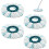 Σετ 4 ανταλλακτικών κεφαλών για CLEAN TWIST Disc Mop micro duo, κατάλληλο για σφουγγαρίσ 1