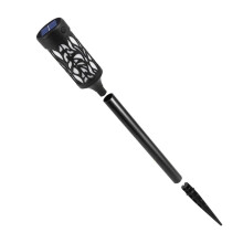 Rund LED-solcellelampe, værbestandig, 6–12 timers lystid, 5,8 5,8 50,8 cm, utendørs solcellelamper
