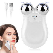 Appareil facial à microcourant, masseur facial multifonctionnel 5 en 1, 350 mAh, pour lutter contre le vieillissement, lifter et raffer