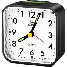 Analoger Wecker, lautloser Wecker, geräuschloser Wecker mit Schlummerfunktion