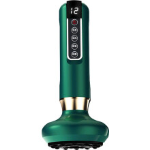 Appareil de grattage électrique, ventouses, 12 niveaux de pression négative chauffée, massage bien-être et drainage des méridiens, vert