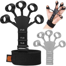 Welikera Antrenor pentru Degete cu 2 Piese, Antrenor pentru Mâini, Întăritor pentru Degete, Antrenor pentru Mâini din Silicon Reglabil